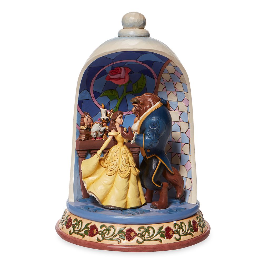 Beauty and the Beast Rose Enchanted Love Figure by Jim Shore Official shopDisney