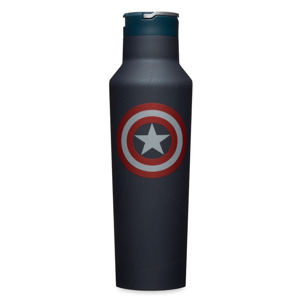 Disney Store Boys Captain America Civil War Stainless Steel Canteen Water  Bottle 12oz