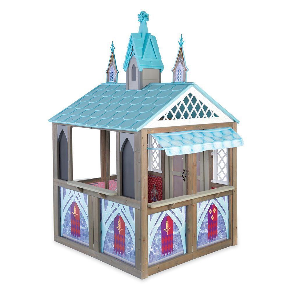 wooden frozen doll house