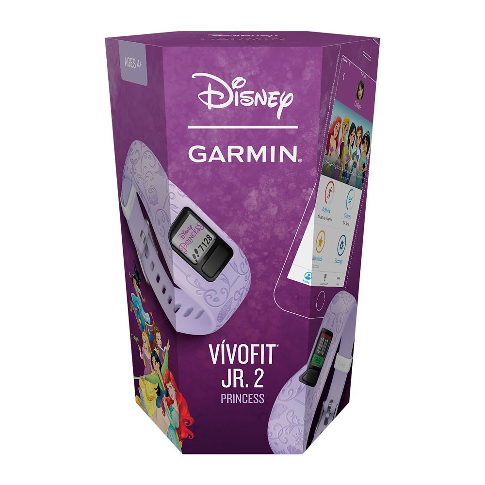 Disney Princess Icons v&iacute;vofit jr. 2 Fitness Tracker for Kids by Garmin