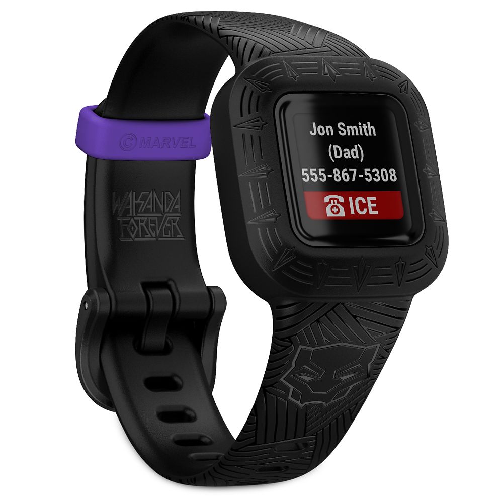 Black Panther vivofit jr. 3 Fitness Tracker for Kids by Garmin