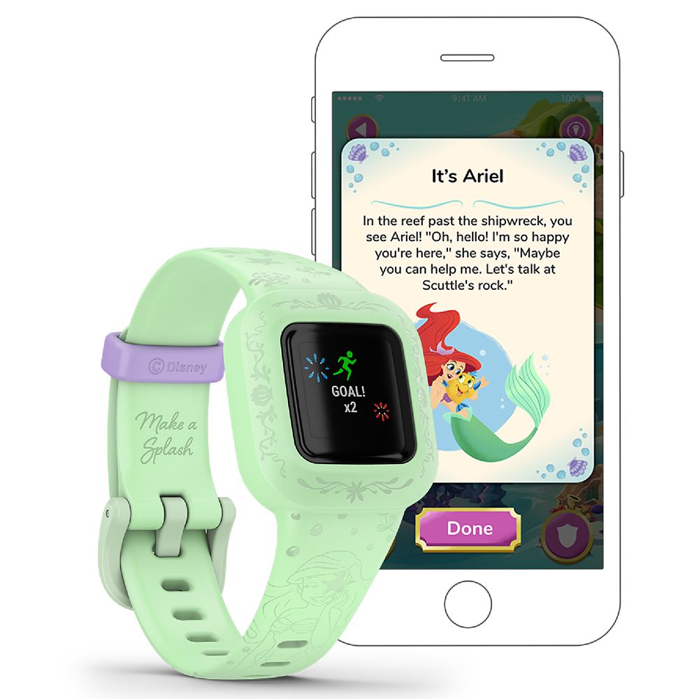 The Little Mermaid vivofit jr. 3 Fitness Tracker for Kids by Garmin