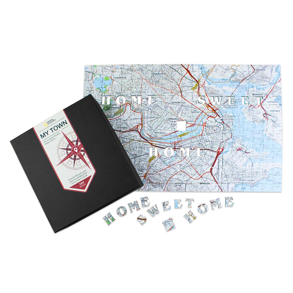 National Geographic My Town Personalized Wooden Puzzle – Map Scale: 1:26,000 is now out