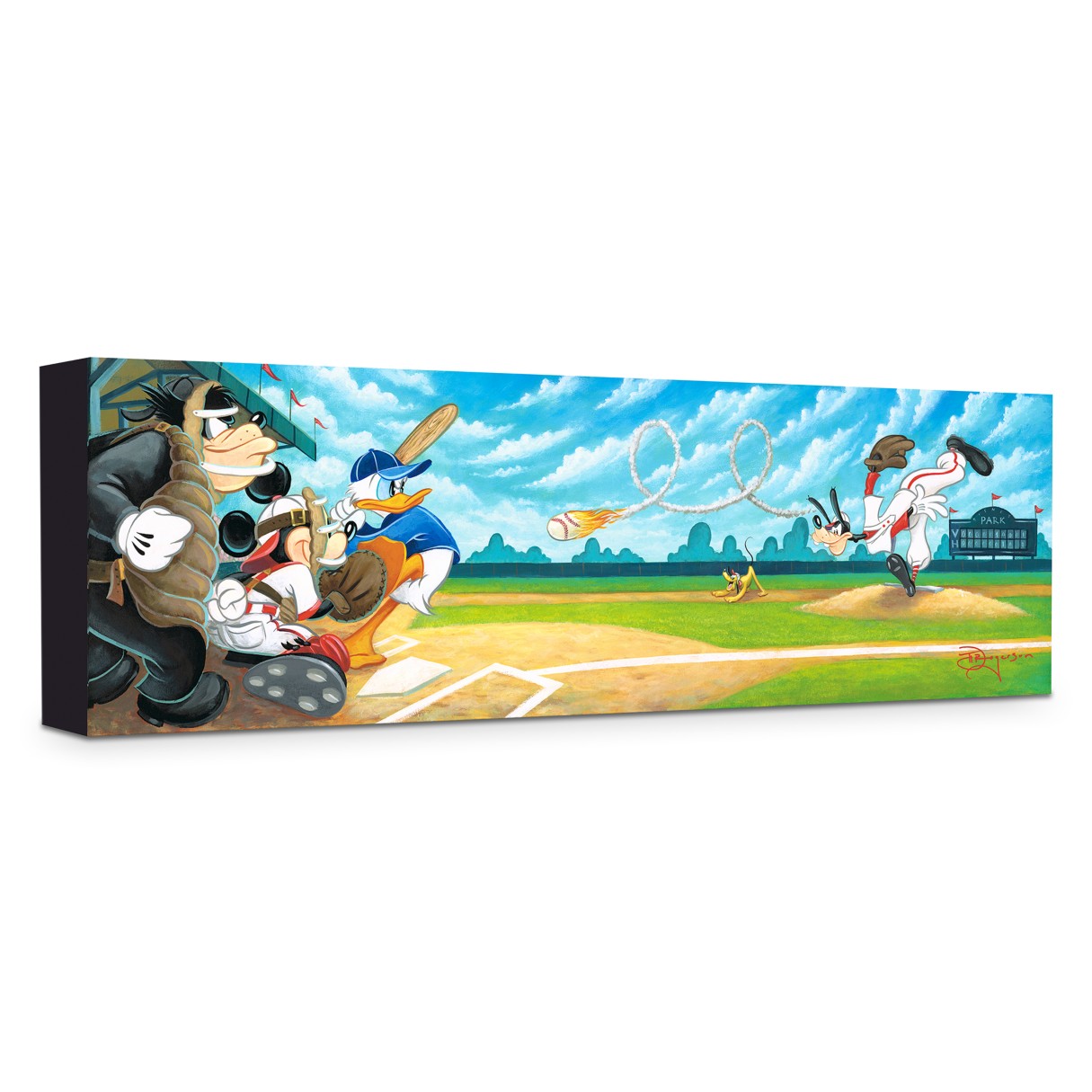 ''Swing for the Fences'' Giclée on Canvas by Tim Rogerson