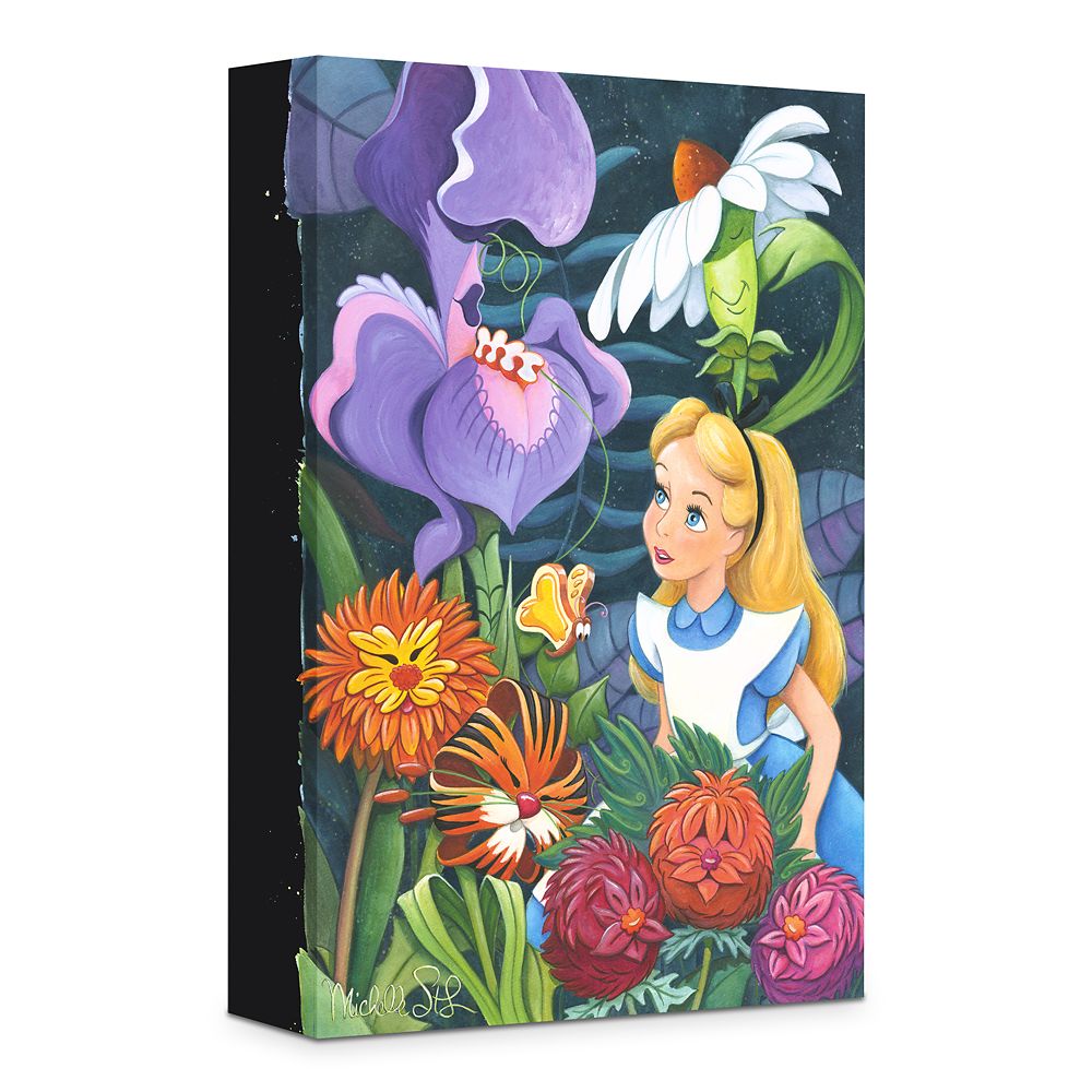 A Conversation with Flowers Gicle on Canvas by Michelle St.Laurent Official shopDisney
