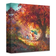 ''Autumn Leaves Gently Falling'' Giclée on Canvas by James Coleman