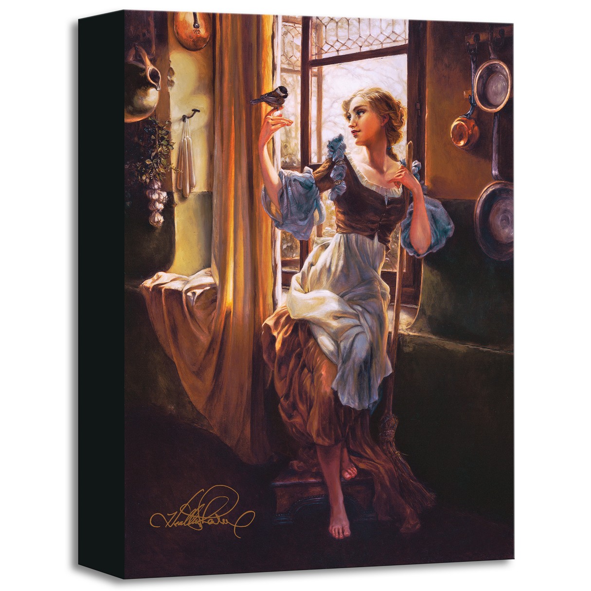 ''Cinderella's New Day'' Giclée on Canvas by Heather Edwards