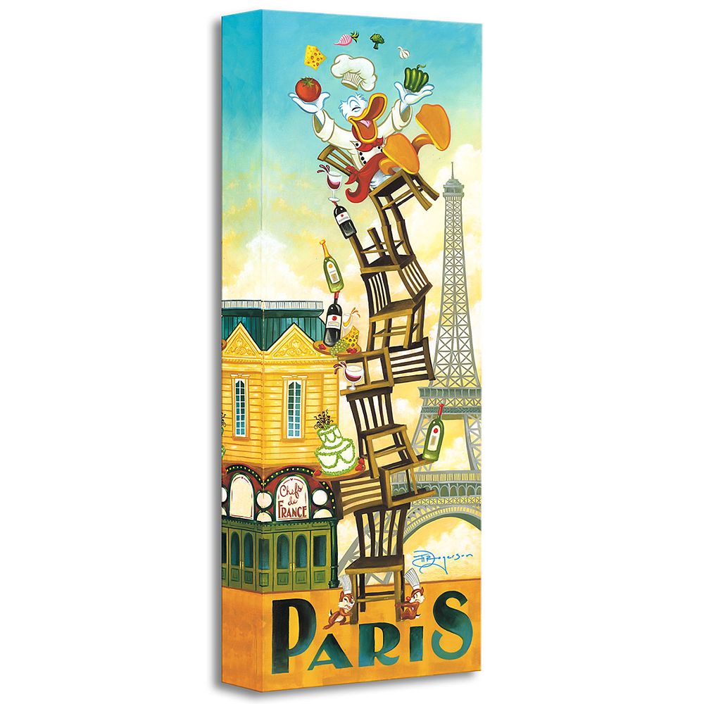 Disney Donalds Paris Giclee by Tim Rogerson