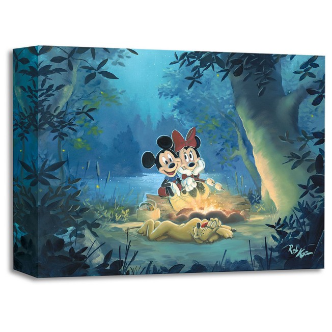 Mickey Mouse and Minnie ''Family Camp Out'' Giclée by Rob Kaz