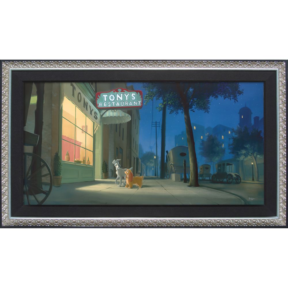 Lady and the Tramp ''A Night with Lady'' Giclée by Rob Kaz