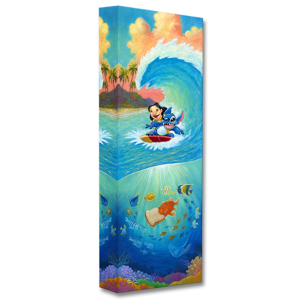Disney Lilo & Stitch Hawaiian Roller Coaster Giclee by Tim Rogerson