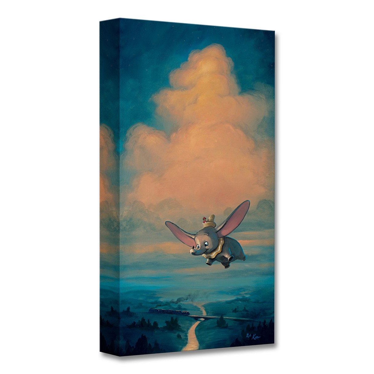 Dumbo ''Joy of Flight'' Giclée on Canvas by Rob Kaz