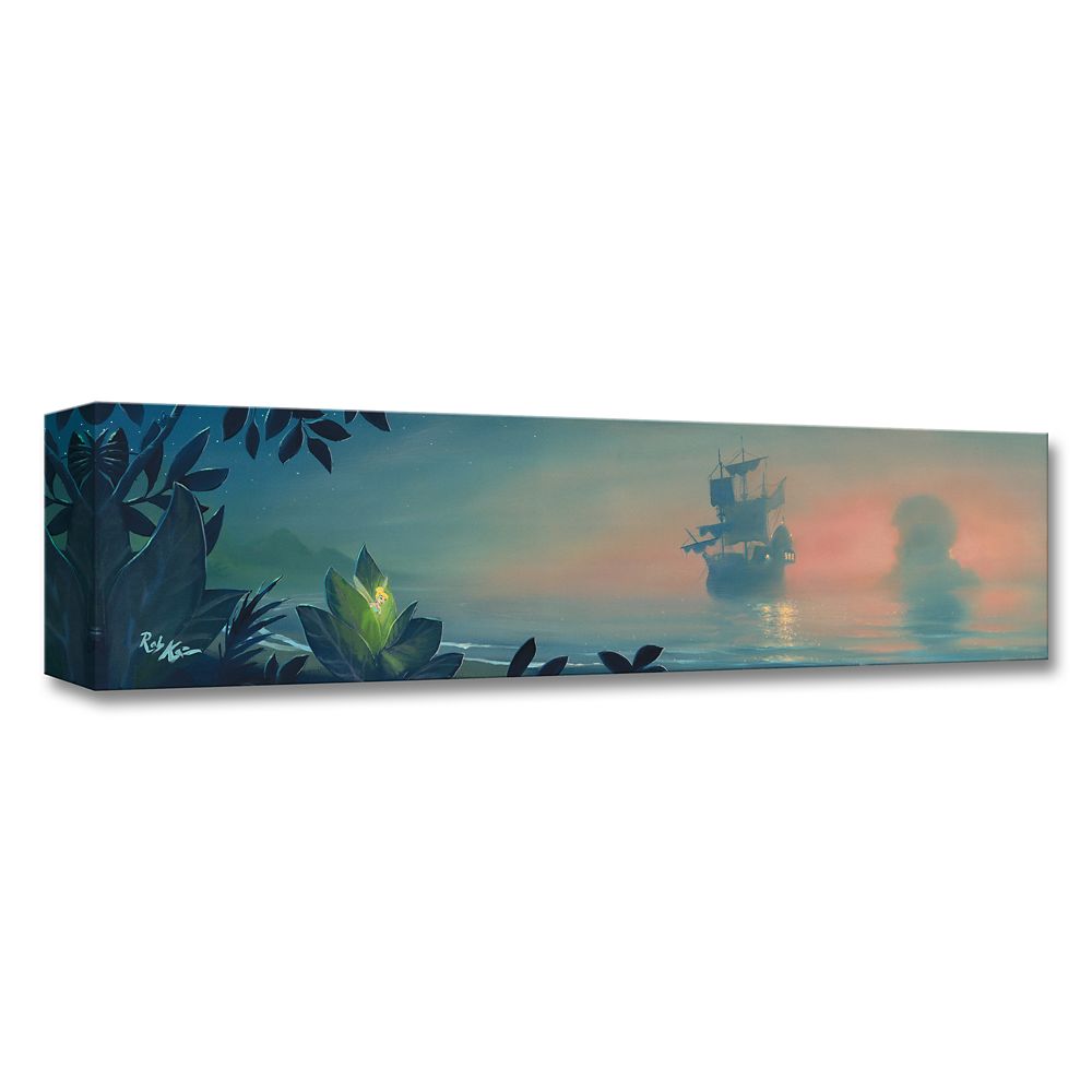 Peter Pan ''Never Land Lagoon'' Gicle on Canvas by Rob Kaz Official shopDisney