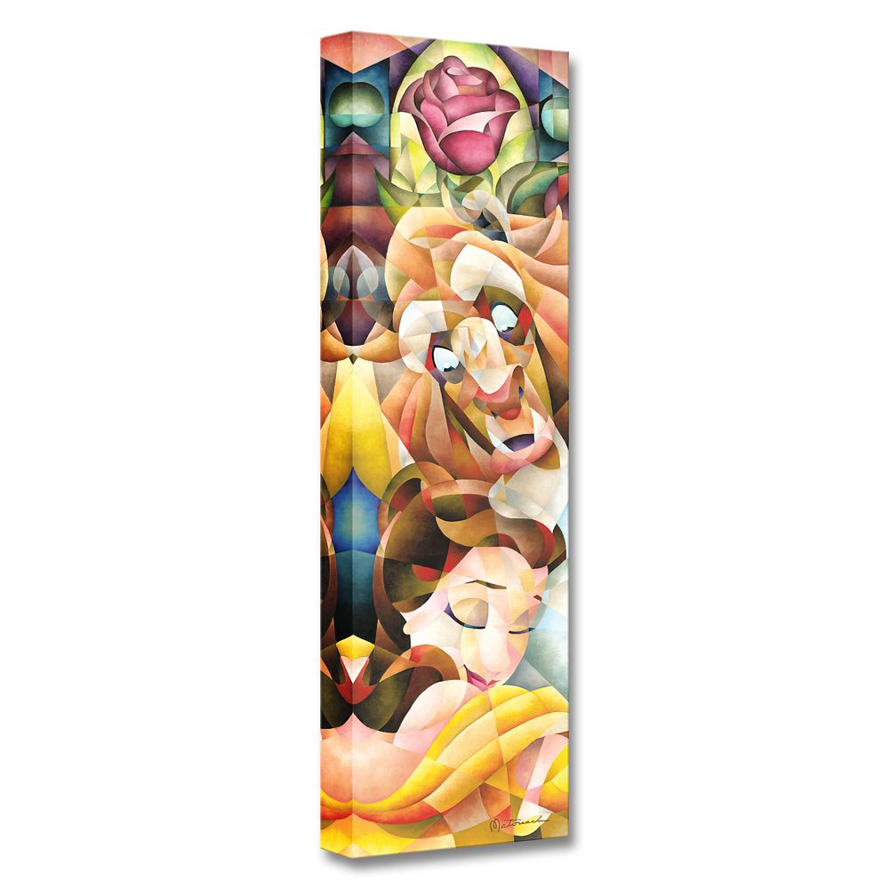 Beauty and the Beast True Loves Embrace Gicle on Canvas by Tom Matousek Official shopDisney