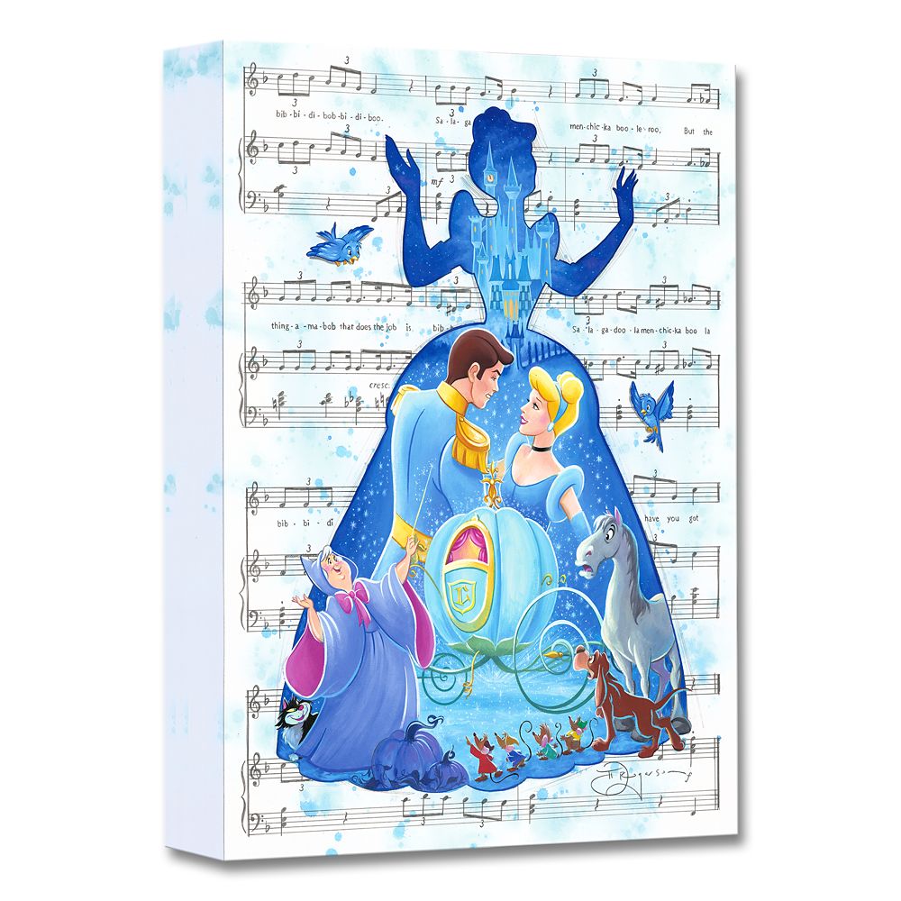 Cinderella Bibbidi-Bobbidi-Boo Gicle on Canvas by Tim Rogerson Official shopDisney