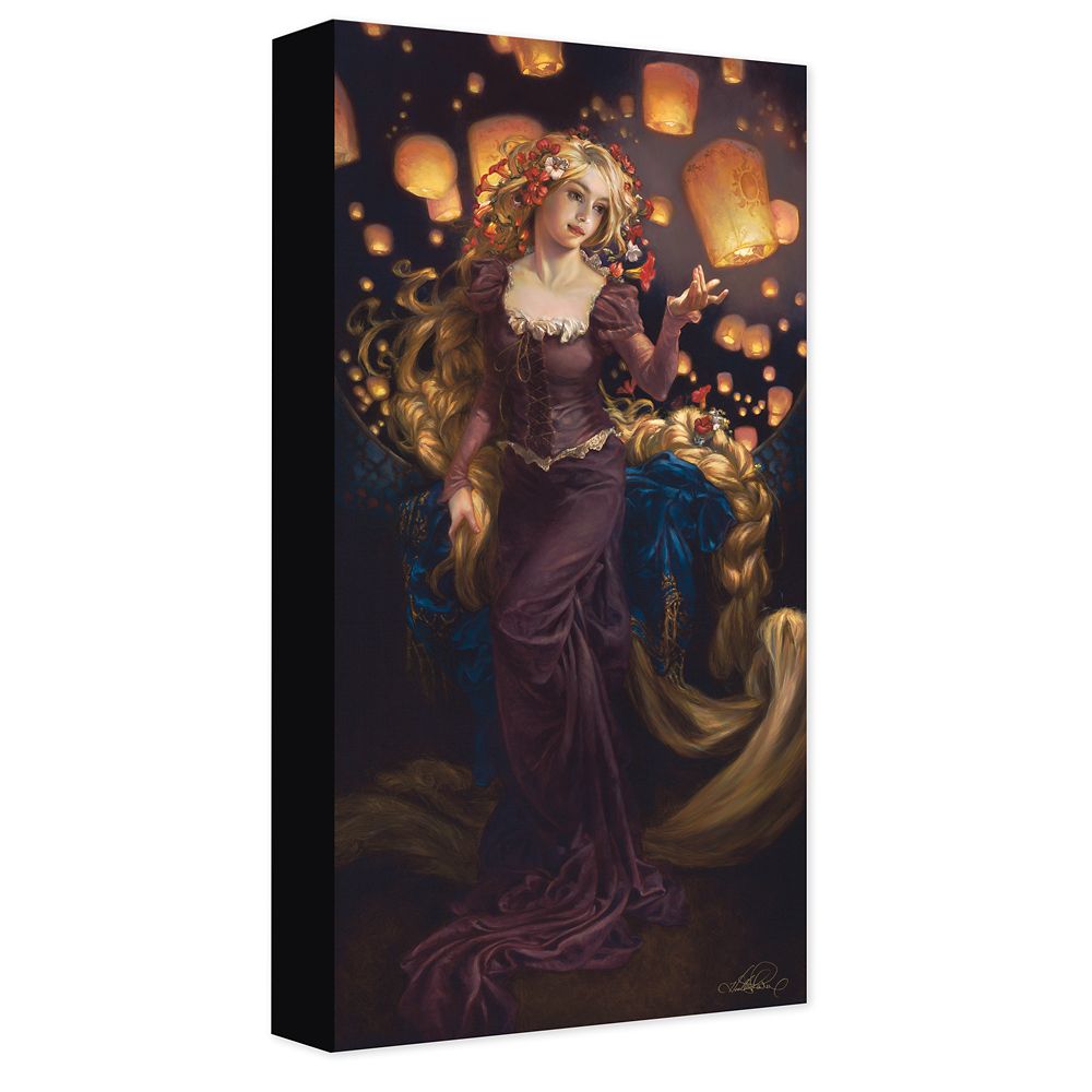 Rapunzel I See the Light Canvas Gicle on Canvas by Heather Edwards Official shopDisney