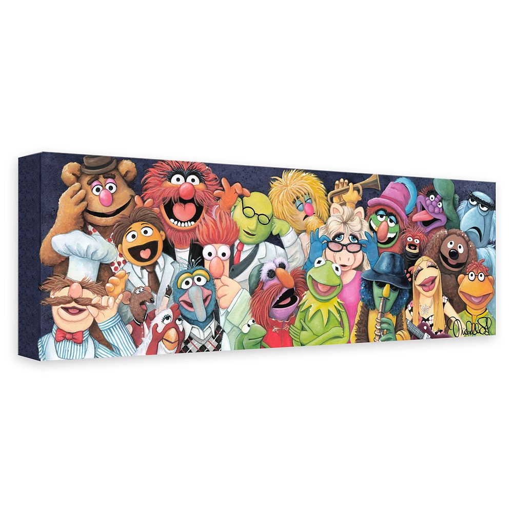 The Muppets Backstage at the Show Gicle on Canvas by Michelle St. Laurent Official shopDisney
