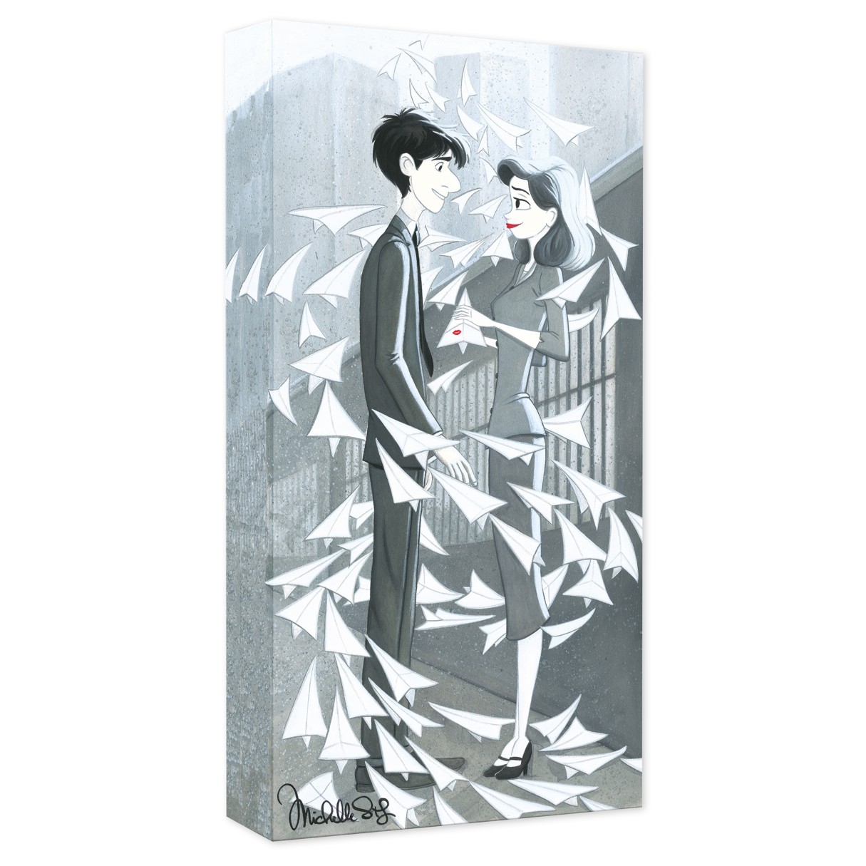 Paperman ''And Then There Was You'' Giclée on Canvas by Michelle St. Laurent