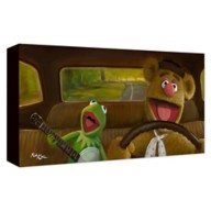 Kermit and Fozzie ''Movin' Right Along'' Giclée on Canvas by Rob Kaz