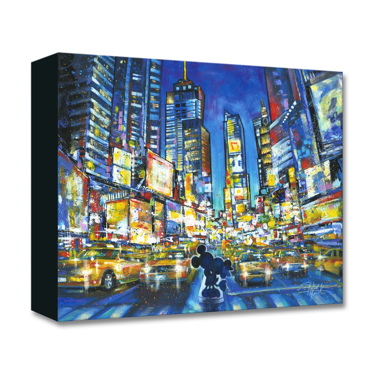 Mickey and Minnie Mouse ''You, Me, and the City'' Giclée on Canvas by Stephen Fishwick