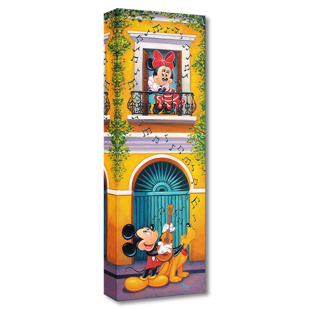 Mickey Mouse and Friends Balcony Serenade Gicle on Canvas by Tim Rogerson Official shopDisney