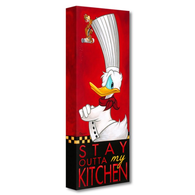 Donald Duck ''Stay Outta My Kitchen'' Giclée on Canvas by Tim Rogerson