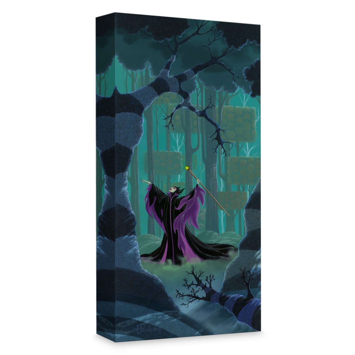 ''Maleficent Summons the Power'' Giclée on Canvas by Michael Provenza