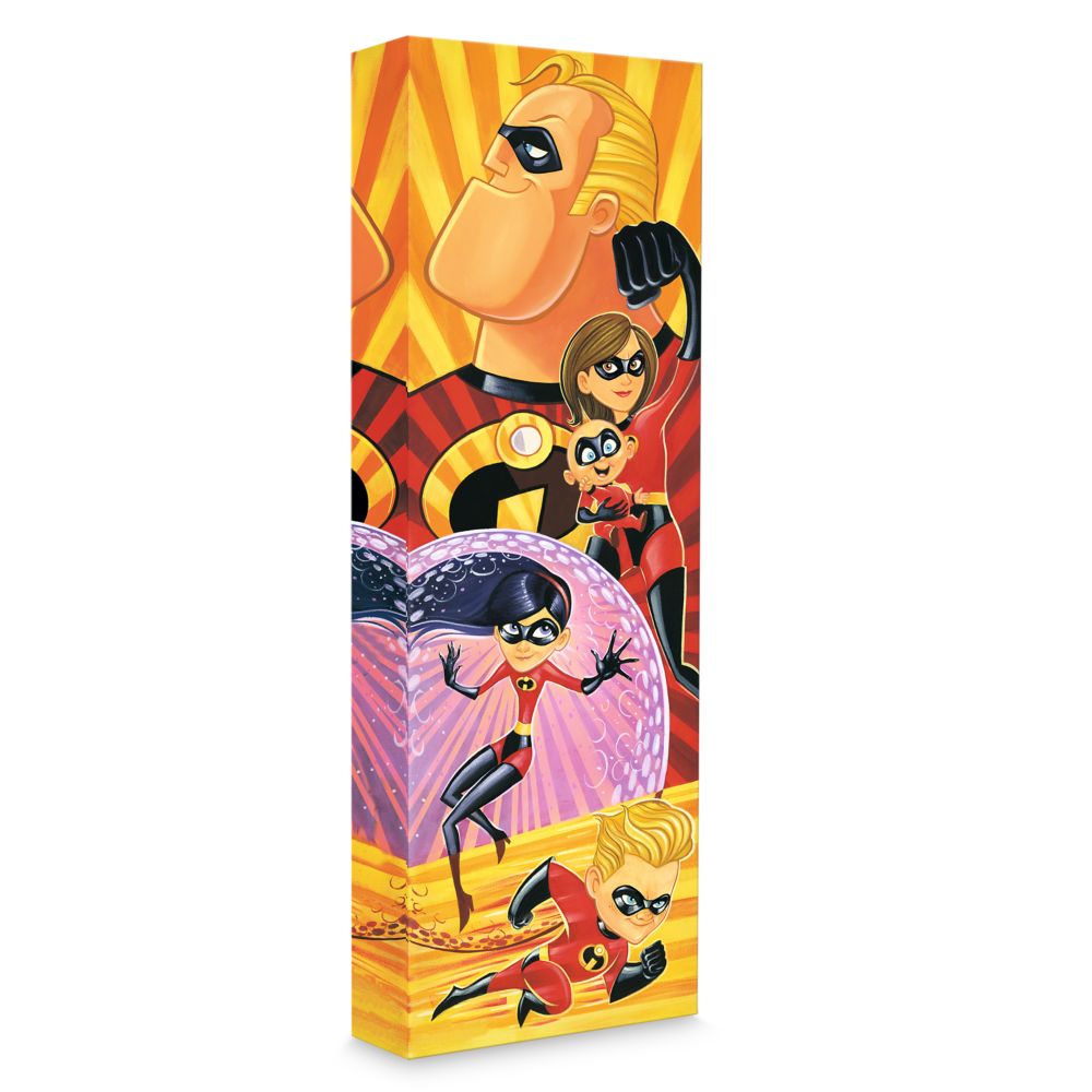 Incredibles Incredibles to the Rescue Gicle on Canvas by Tim Rogerson Official shopDisney