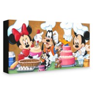 Mickey Mouse and Friends ''Happy Kitchen'' Giclée on Canvas by Michelle St. Laurent