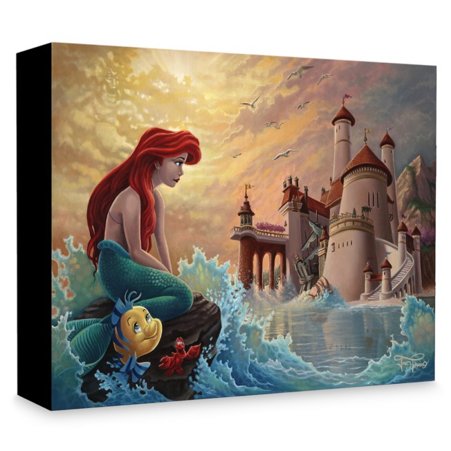 The Little Mermaid ''Ariel's Daydream'' Giclée on Canvas by Jared Franco