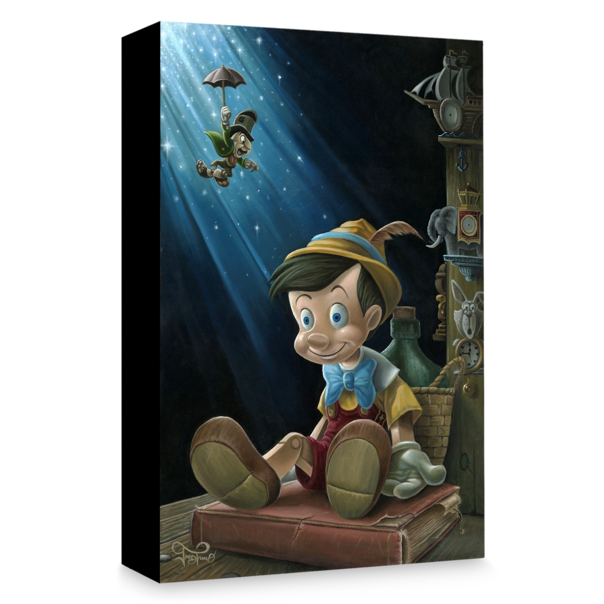 Pinocchio ''The Little Wooden Boy'' Giclée on Canvas by Jared Franco