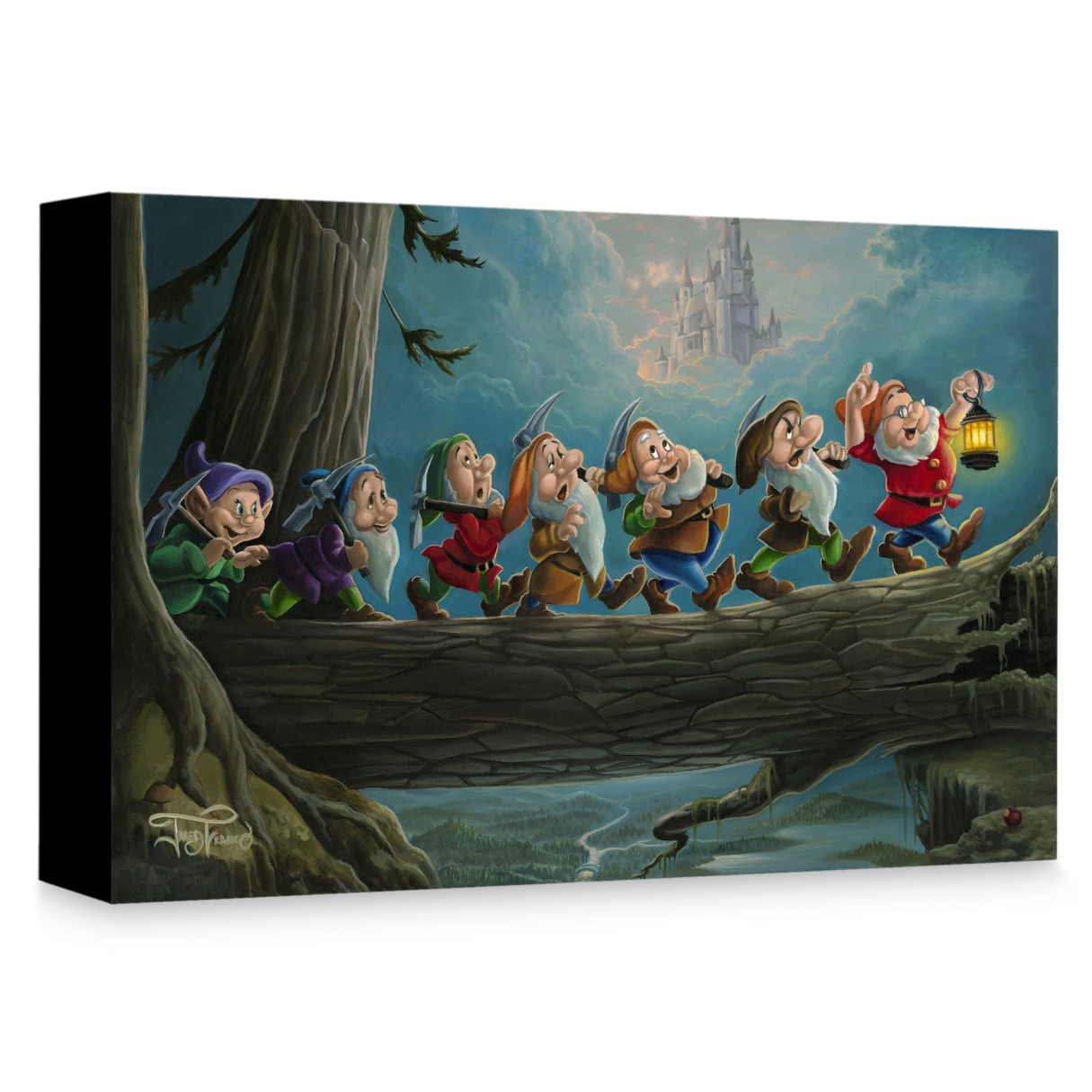 Snow White and the Seven Dwarfs ''Home to Snow'' Giclée on Canvas by Jared Franco