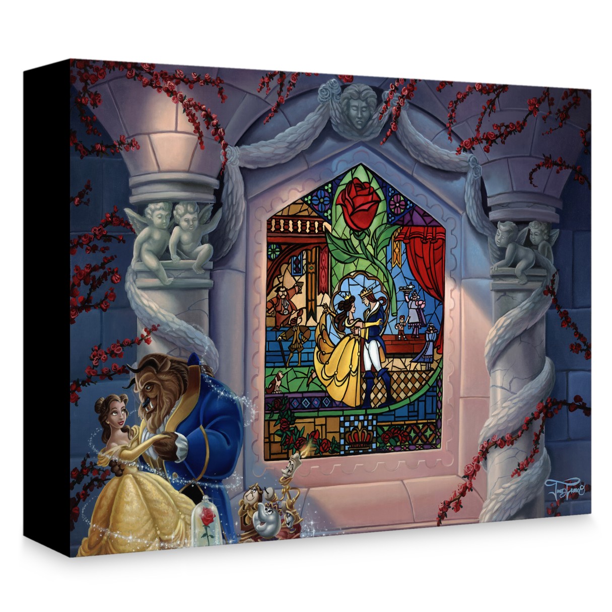 Beauty and the Beast ''Enchanted Love'' Giclée on Canvas by Jared Franco
