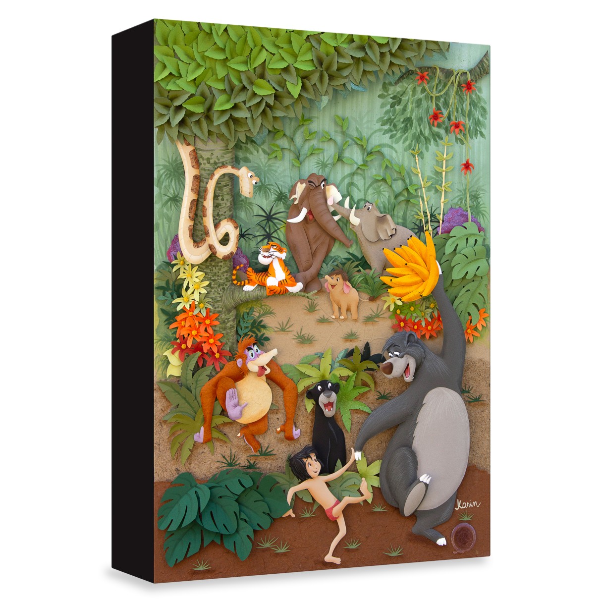 Jungle Book ''Jungle Jamboree'' Giclée on Canvas by Karin Arruda – Limited Edition