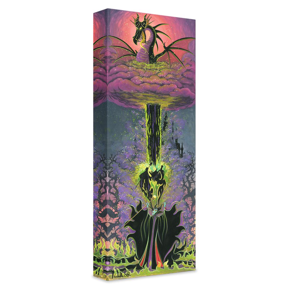 Maleficents Transformation Gicle on Canvas by Michelle St.Laurent  Limited Edition Official shopDisney