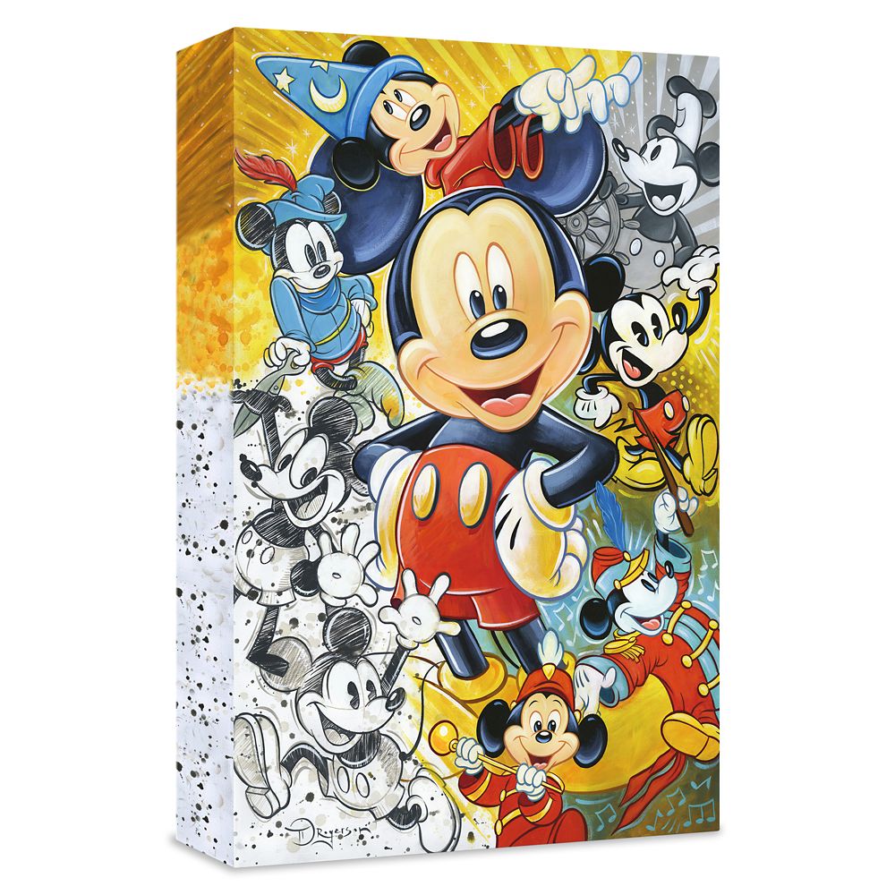 90 Years of Mickey Mouse Gicle on Canvas by Tim Rogerson  Limited Edition Official shopDisney