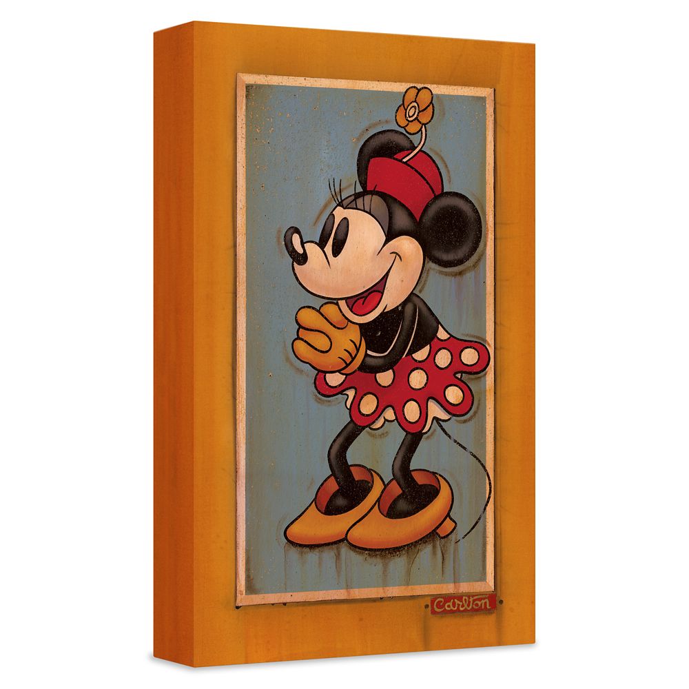 Vintage Minnie Gicle on Canvas by Trevor Carlton  Limited Edition Official shopDisney