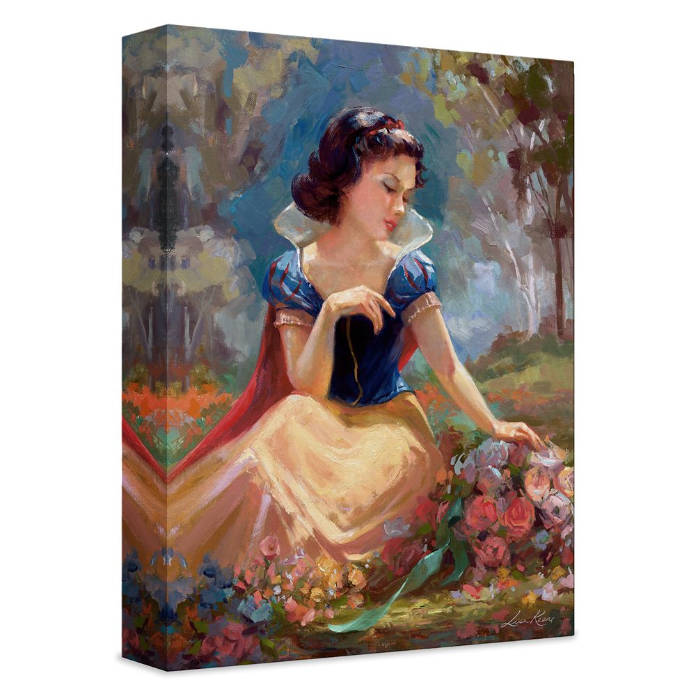 Gathering Flowers Gicle on Canvas by Lisa Keene  Limited Edition Official shopDisney