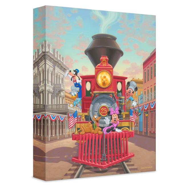 ''All Aboard Engine 25'' Giclée on Canvas by Manuel Hernandez – Limited Edition