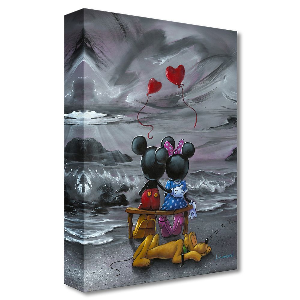 Mickey and Minnie Mouse Mickey and Minnie Forever Love Gicle on Canvas by Jim Warren Limited Edition Official shopDisney