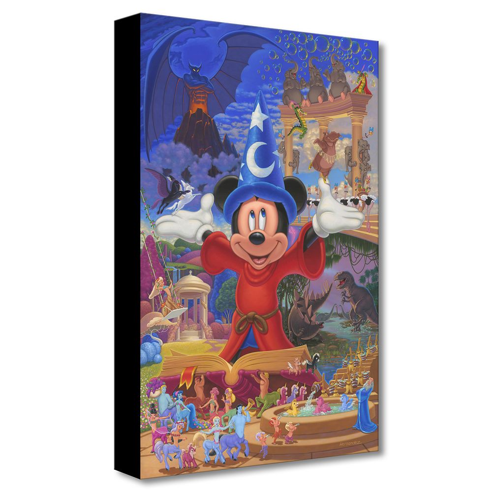 Fantasia Story of Music and Magic Gicle on Canvas by Manuel Hernandez  Limited Edition Official shopDisney