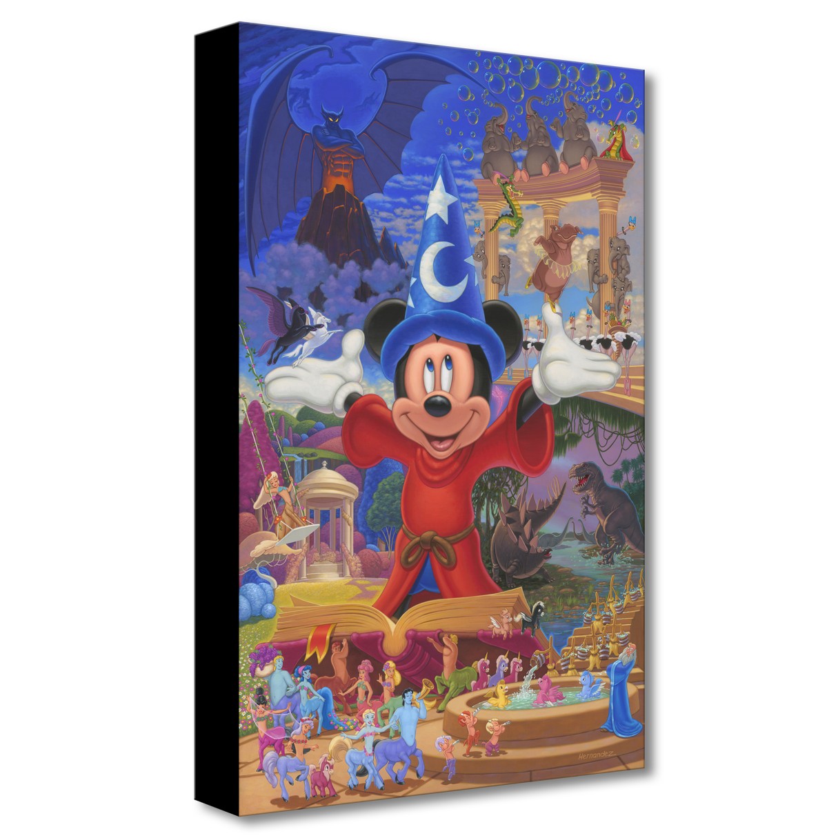 Fantasia ''Story of Music and Magic'' Giclée on Canvas by Manuel Hernandez – Limited Edition