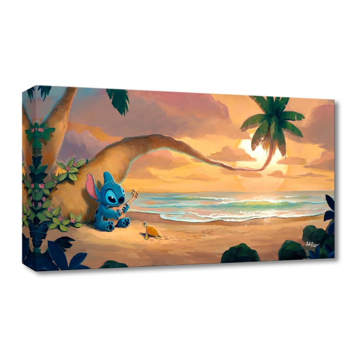 Stitch ''Sunset Serenade'' Giclée on Canvas by Rob Kaz – Limited Edition