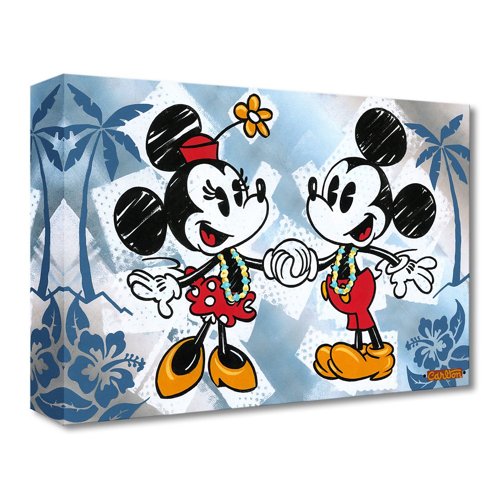 Mickey and Minnie Mouse This is Bliss Gicle on Canvas by Trevor Carlton  Limited Edition Official shopDisney