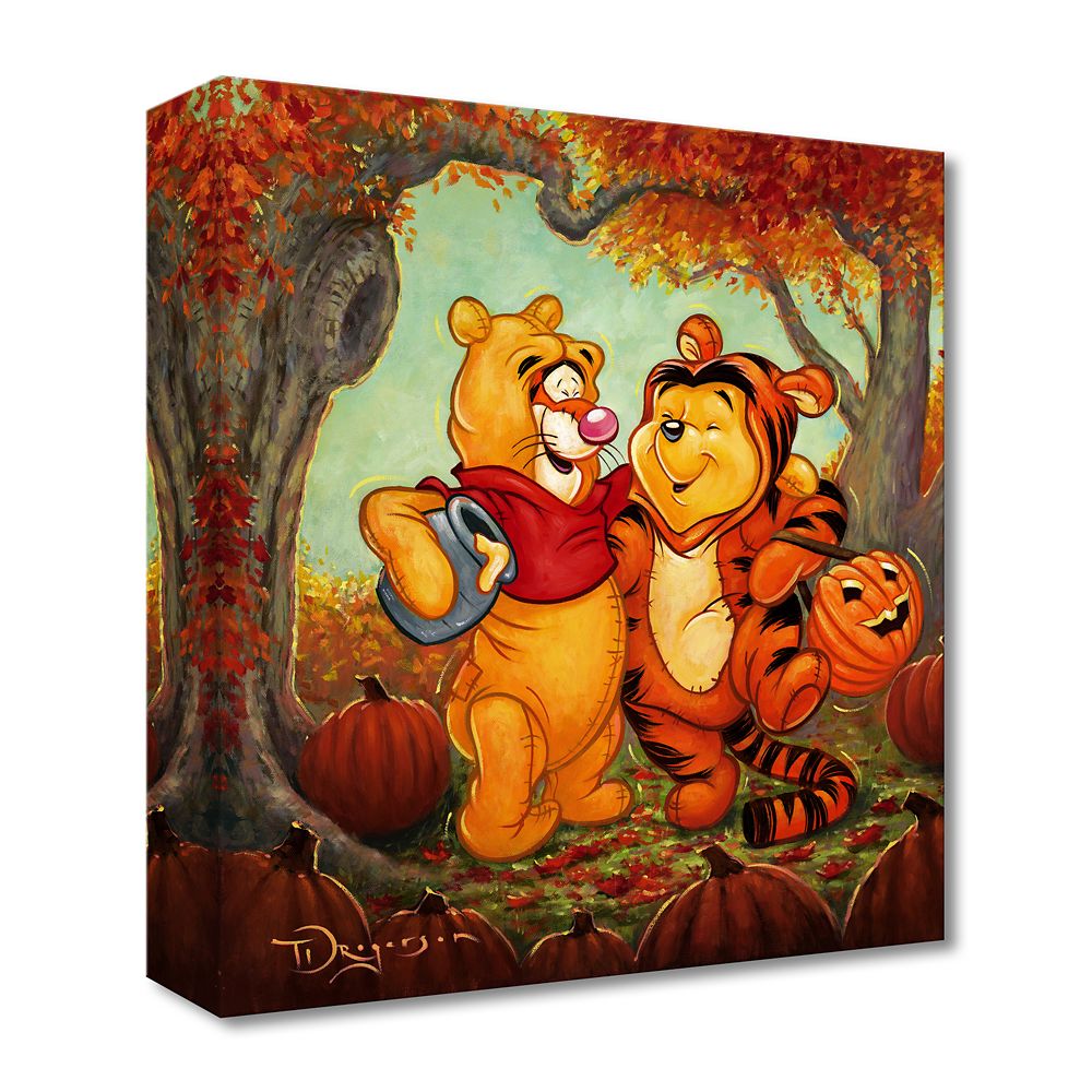 Winnie the Pooh and Tigger Friendship Masquerade Art by Tim Rogerson  Limited Edition Official shopDisney