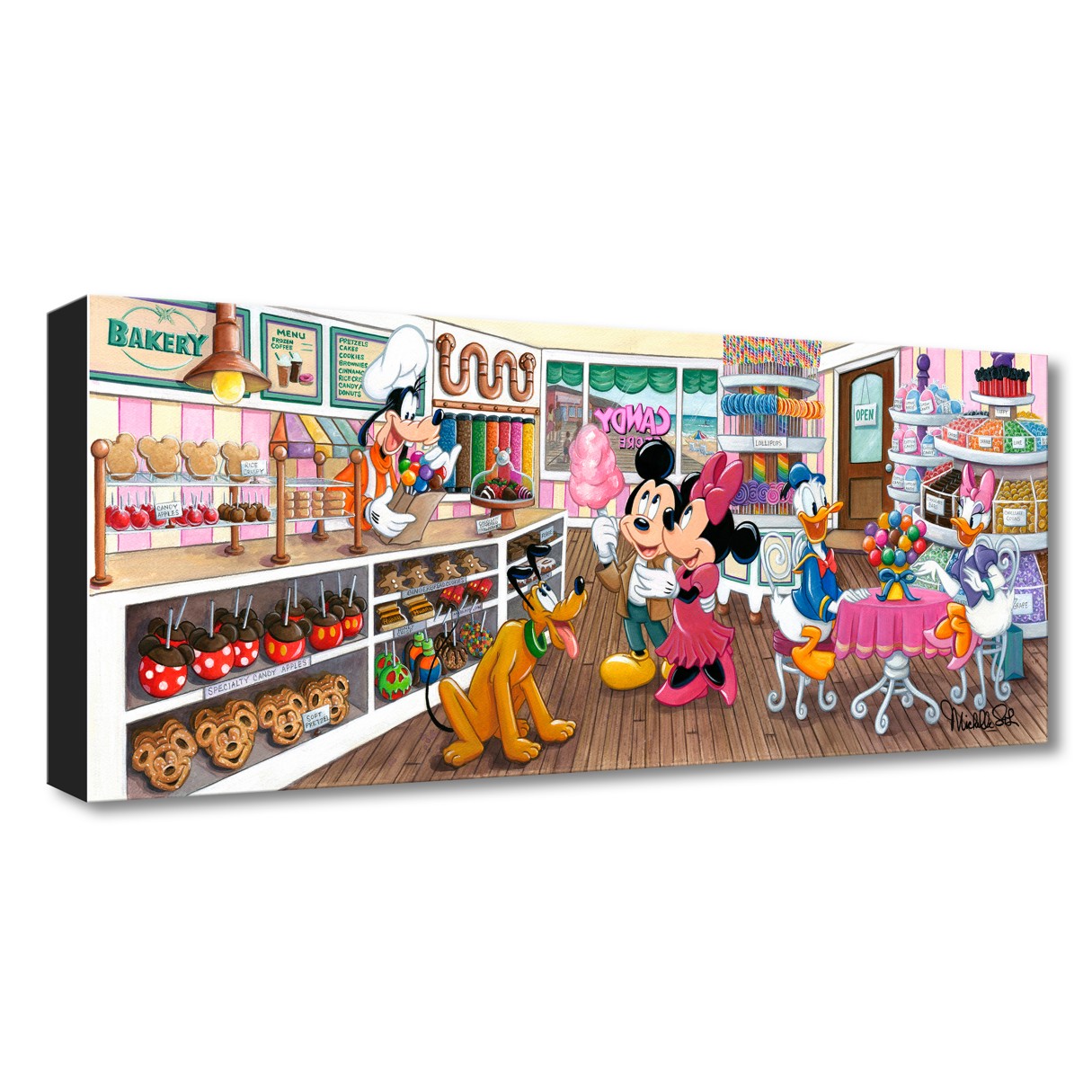 Mickey Mouse and Friends ''Trip to the Candy Store'' Art by Michelle St.Laurent – Limited Edition