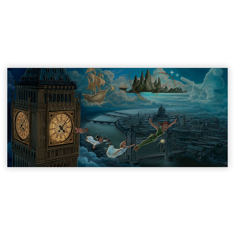 Peter Pan ”A Journey to Never Land” Giclée by Jared Franco – Limited Edition available online