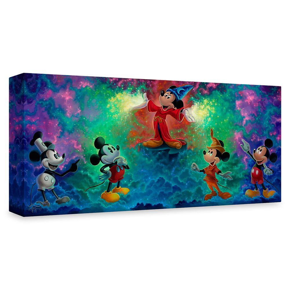 Mickey Mouse ''Mickey's Colorful History'' Giclée by Jared Franco – Limited Edition