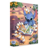 Stitch ''Sunset Serenade'' Canvas Artwork by Rob Kaz – 10'' x 20'' –  Limited Edition