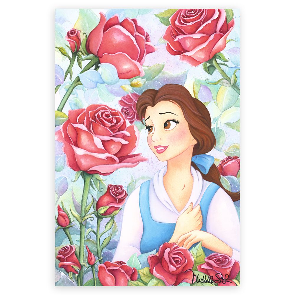 Beauty and the Beast ''Garden of Roses'' Giclée by Michelle St.Laurent – Limited Edition